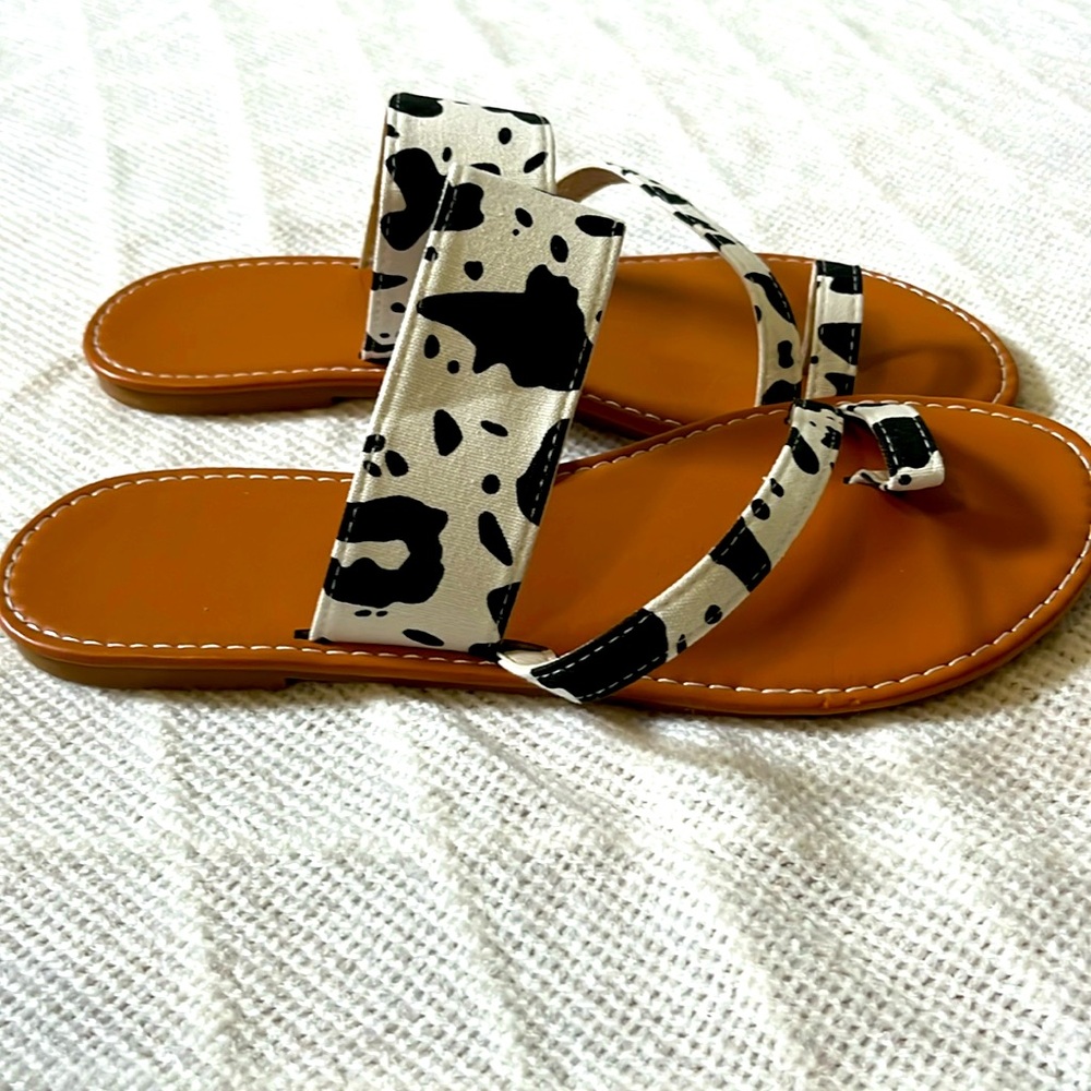 Women’s Cow Print Sandals